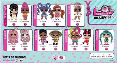 lol surprise hair gold